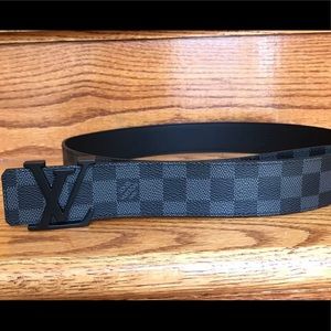 Louis Vuitton Damier Black Belt Size 90 / 36